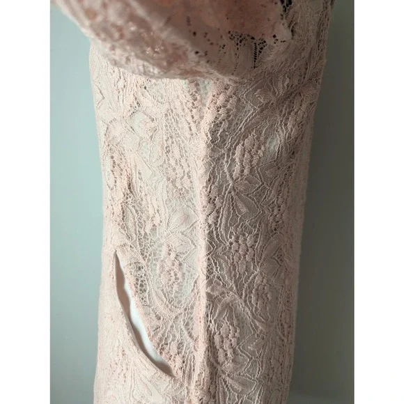 Maeve Anthropologie Lefkara blush pink lace dress - Picture 11 of 11